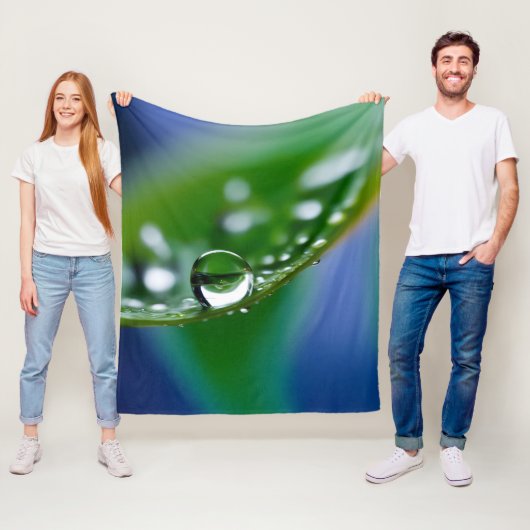 Makro-Wassertropfen Fleecedecke (Beispiel)