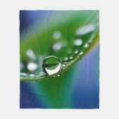 Makro-Wassertropfen Fleecedecke (Vorderseite)