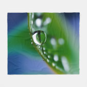 Makro-Wassertropfen Fleecedecke (Vorderseite (Horizontal))