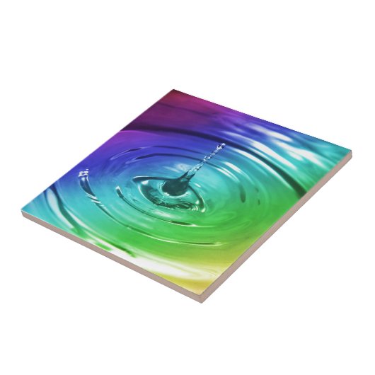 Makro-Wassertropfen Fliese (Seite)