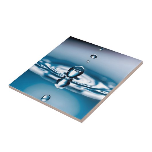 Makro-Wassertropfen Fliese (Seite)