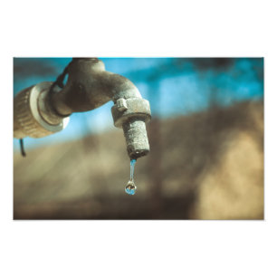 Makro-Wassertropfen Fotodruck