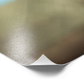 Makro-Wassertropfen Fotodruck (Ecke)