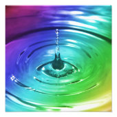 Makro-Wassertropfen Fotodruck (Vorne)