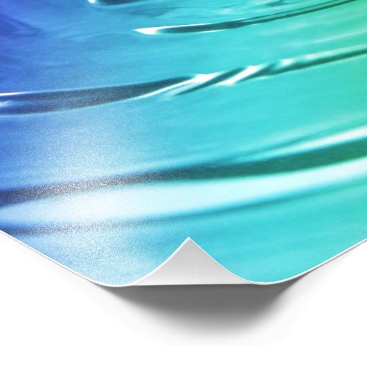 Makro-Wassertropfen Fotodruck (Ecke)