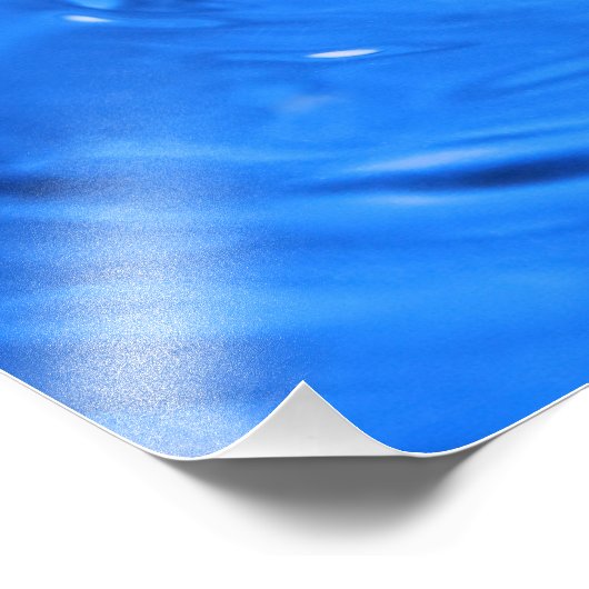 Makro-Wassertropfen Fotodruck (Ecke)