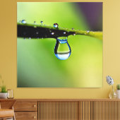 Makro-Wassertropfen Leinwanddruck (Insitu (Wohnzimmer))