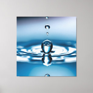 Makro-Wassertropfen Leinwanddruck