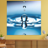 Makro-Wassertropfen Leinwanddruck (Insitu (Wohnzimmer))