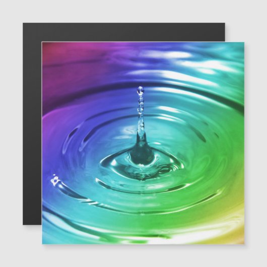 Makro-Wassertropfen Magnetkarte (Vorne/Hinten)