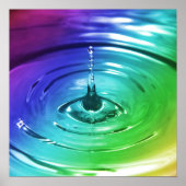 Makro-Wassertropfen Poster (Vorne)