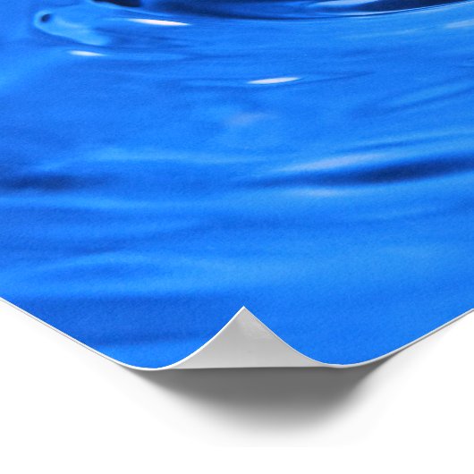 Makro-Wassertropfen Poster (Ecke)