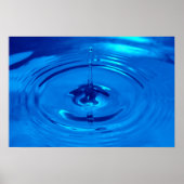 Makro-Wassertropfen Poster (Vorne)