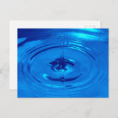 Makro-Wassertropfen Postkarte (Vorne/Hinten)
