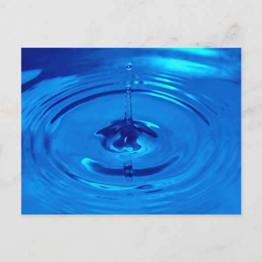 Makro-Wassertropfen Postkarte (Vorderseite)