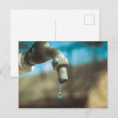 Makro-Wassertropfen Postkarte (Vorne/Hinten)