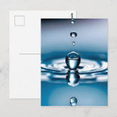 Makro-Wassertropfen Postkarte (Vorne/Hinten)