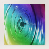 Makro-Wassertropfen Puzzle (Horizontal)