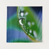 Makro-Wassertropfen Wandteppich (Vorderseite (Horizontal))