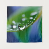 Makro-Wassertropfen Wandteppich (Vorderseite)