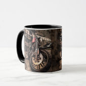 Makroansicht des MOTORRADES Tasse (Vorderseite Links)