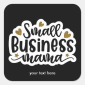 Makroaufkleber für kleine Unternehmen Quadratischer Aufkleber (Vorderseite)