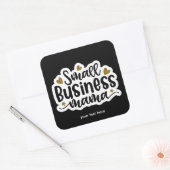 Makroaufkleber für kleine Unternehmen Quadratischer Aufkleber (Umschlag)