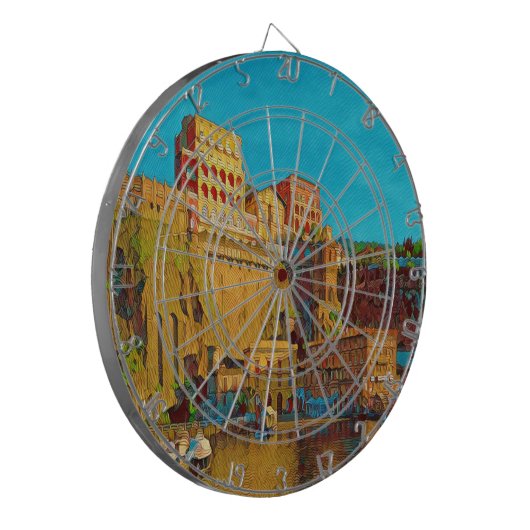 Makroaufnahme der Patrone - Dartscheibe (Vorderseite Links)