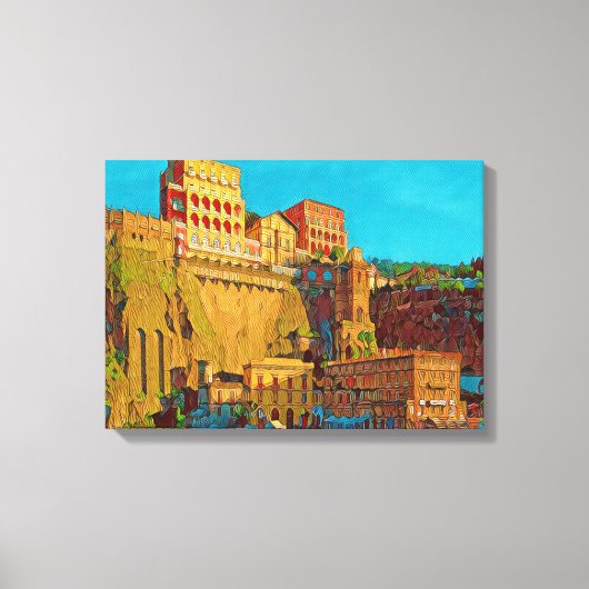 Makroaufnahme der Patrone - Leinwanddruck (Vorderseite)