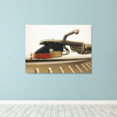 Makroaufnahme der Patrone Leinwanddruck (Insitu (Holzboden))