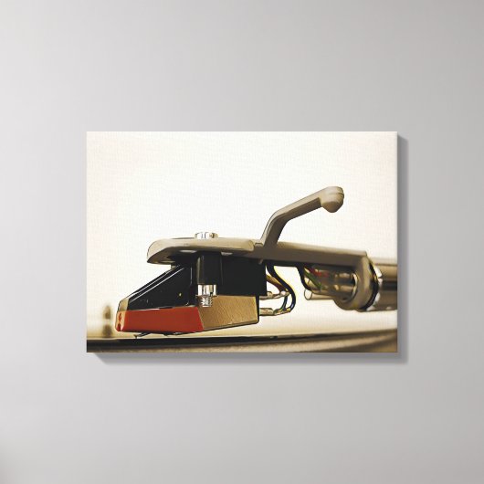 Makroaufnahme der Patrone - Leinwanddruck (Vorderseite)