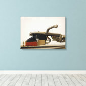 Makroaufnahme der Patrone - Leinwanddruck (Insitu (Holzboden))