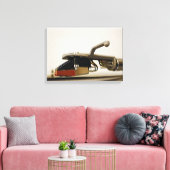 Makroaufnahme der Patrone - Leinwanddruck (Insitu (Wohnzimmer))