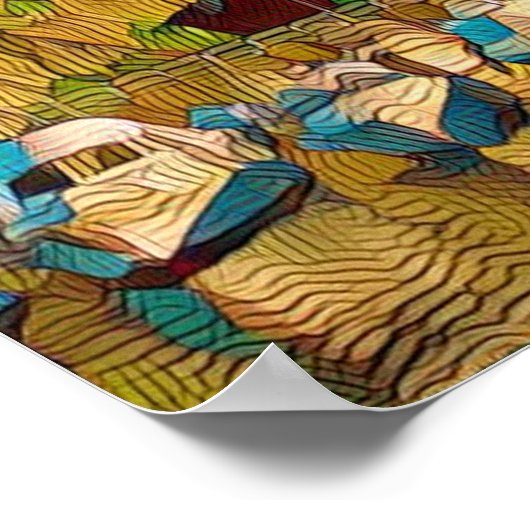 Makroaufnahme der Patrone - Poster (Ecke)