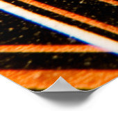 Makroaufnahme von Schaltbrett, Kabeln, Kondensator Poster (Ecke)