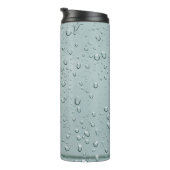 Makroaufnahme von Wassertropfen Thermosbecher (Nach rechts gedreht)
