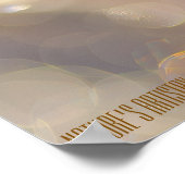 Makrobiene im Blut: Nahe Bestäubung der Natur Poster (Ecke)