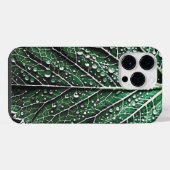 Makroblatt-Abbildung iPhone Hülle (Rückseite (Horizontal))