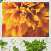 Makrofoto der Studentenblume Geschirrtuch (Gefaltet)