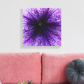 Makrofotografie mit lila Blume Leinwanddruck (Insitu (Wohnzimmer))