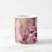MAKROFOTOGRAFIE VON BLÜHENDEN ROSA KIRSCHBLÜTEN KAFFEETASSE (Mittel)