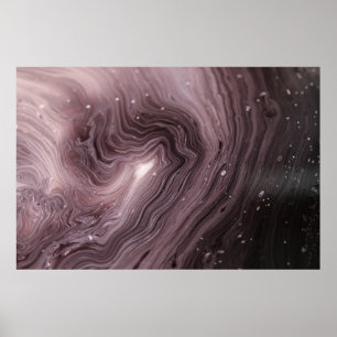 Makrofotografie von Wasser Poster