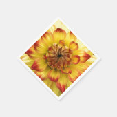 Makroherz einer Dahlia-Blume Serviette (Ecke)