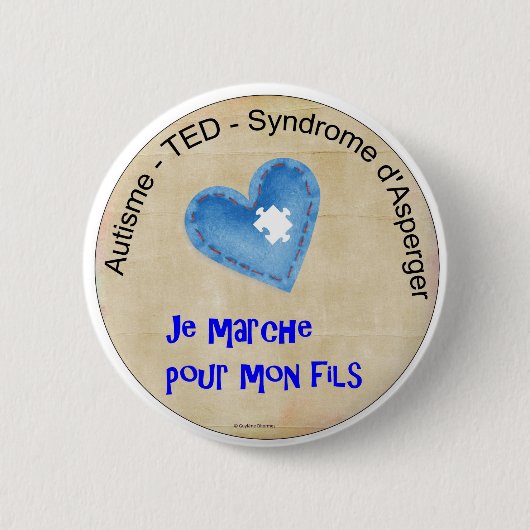 Makrone gehe ich für meinen Sohn Button (Vorderseite)