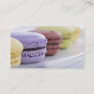 Makrone macaron Kochsbäckereilebensmittellieferan Visitenkarte