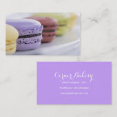 Makrone macaron Kochsbäckereilebensmittellieferant Visitenkarte (Vorne/Hinten)