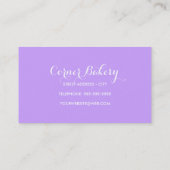 Makrone macaron Kochsbäckereilebensmittellieferant Visitenkarte (Rückseite)