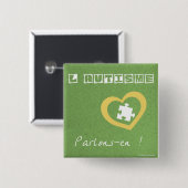 Makrone sprechen in button (Vorne & Hinten)
