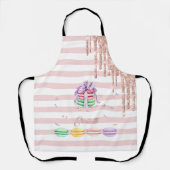 Makronen, Glitzer-Tropfen, Streifen Schürze (Vorderseite)