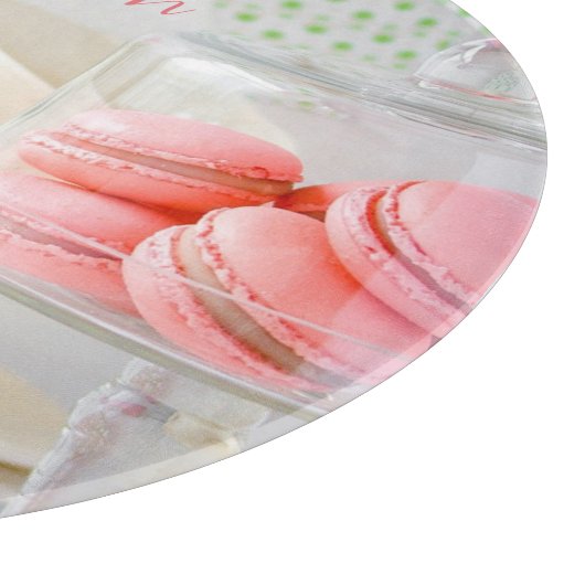 Makronen im KItchen-Schneidausschuss - rund Schneidebrett (Ecke)